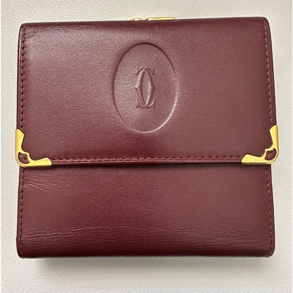 Must De Cartier Leather Trifold Wallet - Picture 2 of 10